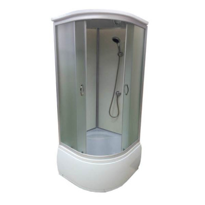 Купити не дорого Душовий бокс з високим піддоном ATLANTIS AKL-1325P ECO XL скло матове 80х80х215