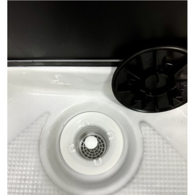 Душовий бокс с низким поддоном ARTEX BLT-90-45 чёрный профиль стекло с рисунком 90х90х215