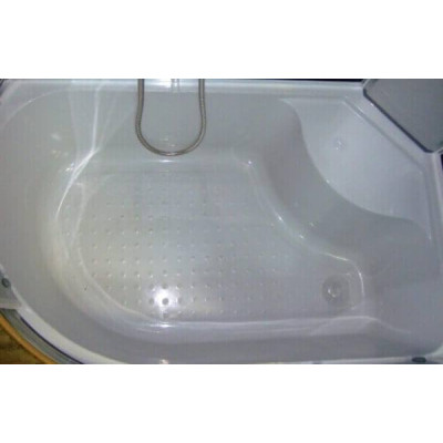 Душовий бокс с низким поддоном ATLANTIS AKL 120P R правый угол XL стекло матовое 120х80х215