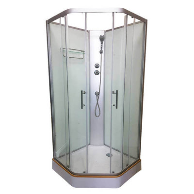 Купити не дорого Душовий бокс з низьким піддоном Veronis BN-1-90 скло прозоре без даху 90x90x200