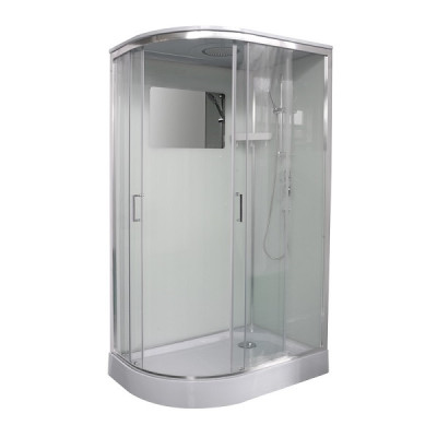 Душовий бокс с низким поддоном Veronis BN-3-120 R стекло прозрачное 120x80x220