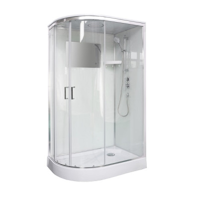 Душовий бокс с низким поддоном Veronis BN-3-120 R стекло прозрачное 120x80x220