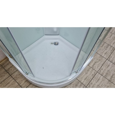 Купити не дорого Гідромасажний бокс з низьким піддоном Veronis BN-4-90 white chrome скло прозоре 90х90x215