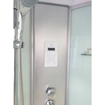 Душовий бокс с низким поддоном ATLANTIS AKL 120P R правый угол XL стекло матовое 120х80х215