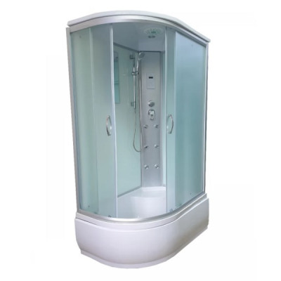 Душовий бокс с низким поддоном ATLANTIS AKL 120P R правый угол XL стекло матовое 120х80х215