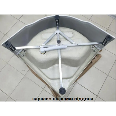 Душовий бокс с высоким поддоном без крыши ATLANTIS AKL 40P ЕСО стекло матовое 90х90х204