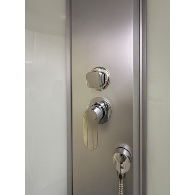 Душовий бокс з середнім поддоном ATLANTIS AKL 30 TM XL стекло матовое 90х90х215