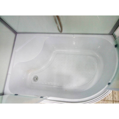 Купити не дорого Душовий бокс з високим піддоном ATLANTIS AKL 120P ECO L лівий кут GR скло тоноване 120х80х215