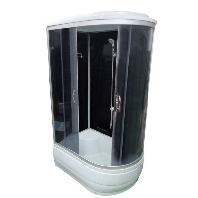 Купити не дорого Душовий бокс з високим піддоном ATLANTIS AKL 120P ECO L лівий кут GR скло тоноване 120х80х215