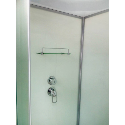 Купити не дорого Душовий бокс з високим піддоном ATLANTIS AKL 120P ECO L лівий кут GR скло тоноване 120х80х215