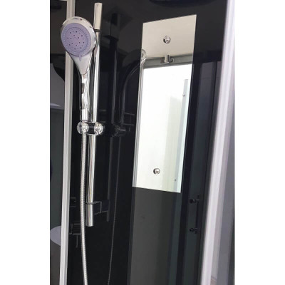 Гидромассажный бокс с высоким поддоном Veronis BV-5-90 GR стекло тонированное 90x90x220