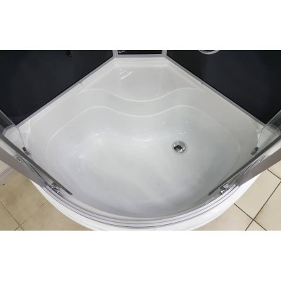 Гидромассажный бокс с высоким поддоном Veronis BV-5-90 GR стекло тонированное 90x90x220