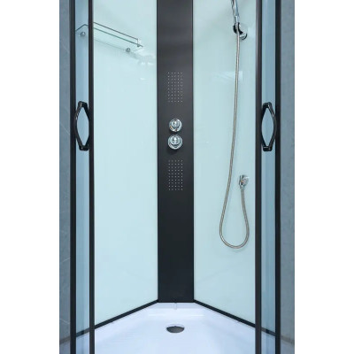 Гидромассажный бокс с низким поддоном без крыши Diamond Premium DP-110 90х90х225