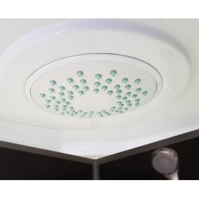 Душовий бокс с низким поддоном ATLANTIS AKL 120PT ЕСО L левый угол GR стекло тонированное 120х80х215