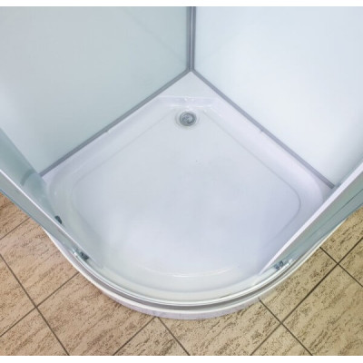 Душовий бокс с низким поддоном ATLANTIS AKL 50PT ЕСО стекло матовое 90х90х220