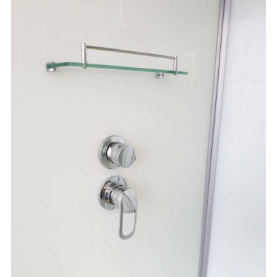 Душовий бокс с низким поддоном ATLANTIS AKL 50PT ЕСО стекло матовое 90х90х220