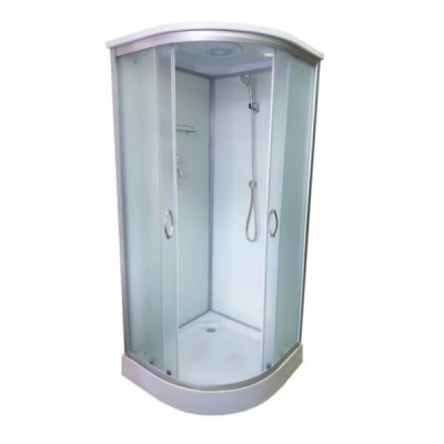 Душовий бокс с низким поддоном ATLANTIS AKL 50PT ЕСО стекло матовое 90х90х220