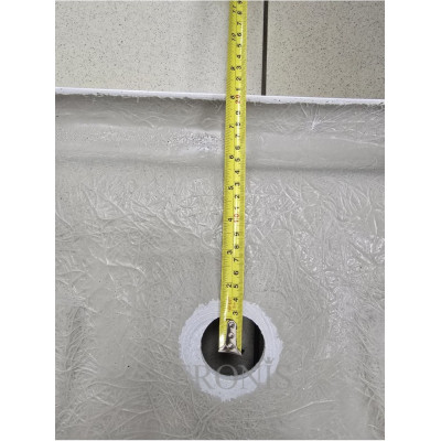 Купити не дорого Душовий бокс з низьким піддоном Veronis BKN-2-77 скло прозоре чорний профіль без даху 70x70x225