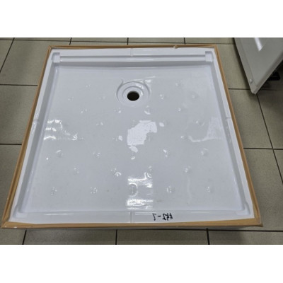 Купити не дорого Душовий бокс з низьким піддоном Veronis BKN-2-77 скло прозоре чорний профіль без даху 70x70x225