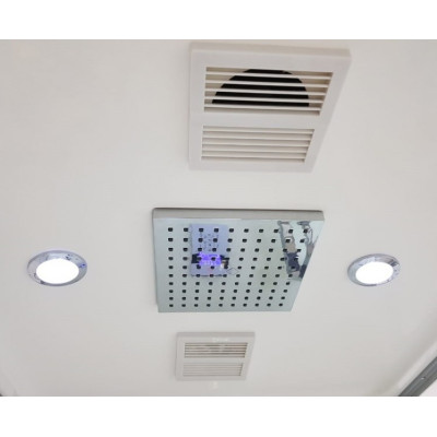 Купити не дорого Гідромасажний бокс з низьким піддоном Veronis BKN-2-89 скло прозоре 90x80x215