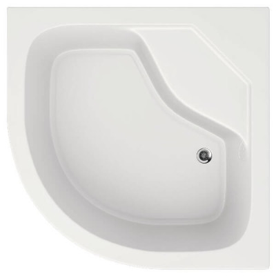 Піддон акриловий душовий глибокий напівкруглий CALISTO BLISS панель+ніжки 90х90х36см