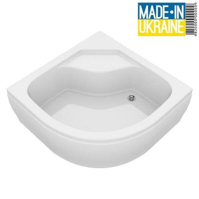 Піддон акриловий душовий глибокий напівкруглий CALISTO BLISS панель+ніжки 90х90х36см