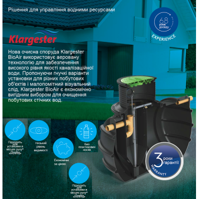 Купить Автономная канализация Kingspan BioAir 6 на количество жителей 20