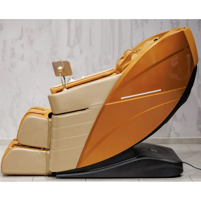 Купити масажне крісло MANZOKU CREDO GOLD 3D жовто-золоте для росту до 190см и весом до 130кг