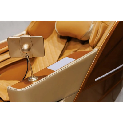 Купити масажне крісло MANZOKU CREDO GOLD 3D жовто-золоте для росту до 190см и весом до 130кг