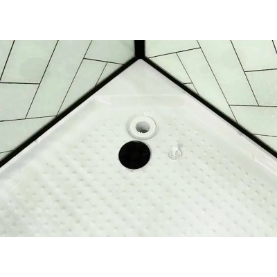 Купити не дорого Душовий бокс з низьким піддоном ARTEX BST-80-43 чорний профіль скло з малюнком 80х80х215