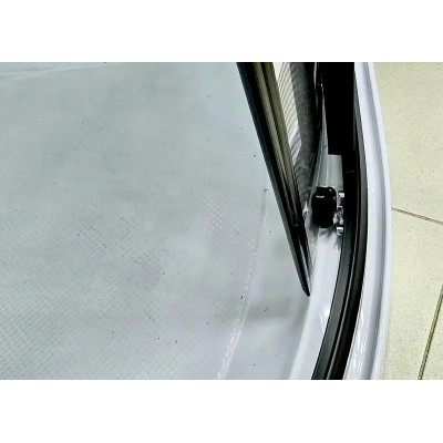 Купити не дорого Душовий бокс з низьким піддоном ARTEX BST-80-43 чорний профіль скло з малюнком 80х80х215