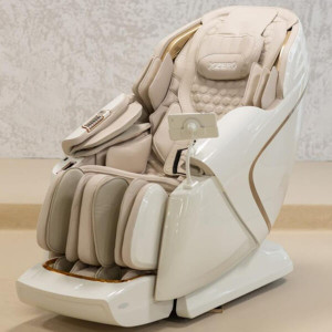 Масажне крісло XZERO LX200 LITE Luxury White біле для росту до 190см та вагою до 140кг