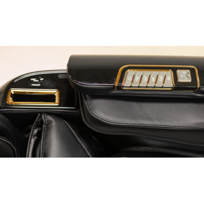 Масажне крісло XZERO LX200 Black 2 каретки чорне для росту до 190см та вагою до 140кг