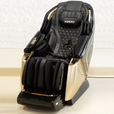 Масажне крісло XZERO LX200 Black 2 каретки чорне для росту до 190см та вагою до 140кг