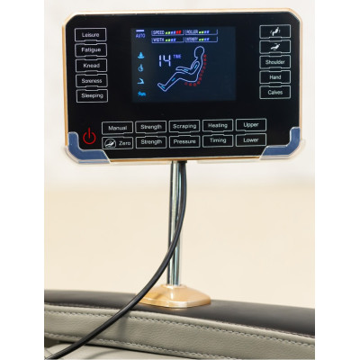 Не дорого Массажное кресло XZERO X12 SL Premium Black&White черно-белое для роста до 190 см и весом до 130 кг