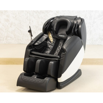Не дорого Массажное кресло XZERO X12 SL Premium Black&White черно-белое для роста до 190 см и весом до 130 кг