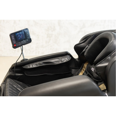 Не дорого Массажное кресло XZERO X12 SL Premium Black&White черно-белое для роста до 190 см и весом до 130 кг