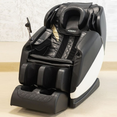 Не дорого Массажное кресло XZERO X12 SL Premium Black&White черно-белое для роста до 190 см и весом до 130 кг