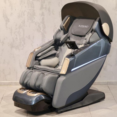 Масажне крісло XZERO LX88 Luxury+ GRAY сіре для росту до 200см та вагою до 140кг