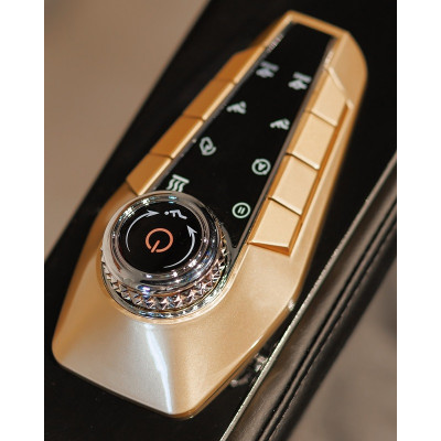 Не дорого массажное кресло MANZOKU SKY чёрно-серое для роста до 190см и весом до 130кг