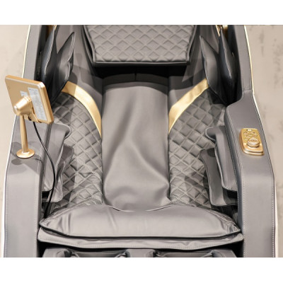 Массажное кресло MANZOKU SIMBOL WHITE бело-серое для роста до 190см и весом до 130кг