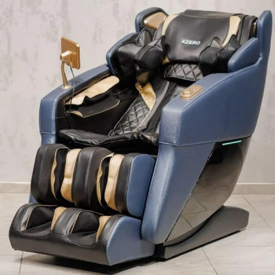 Масажне крісло XZERO Y19 SL PREMIUM BLUE сине для росту до 185см та вагою до 130кг