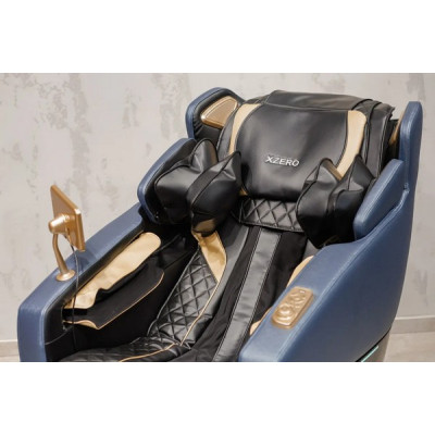 Масажне крісло XZERO Y19 SL PREMIUM BLUE сине для росту до 185см та вагою до 130кг