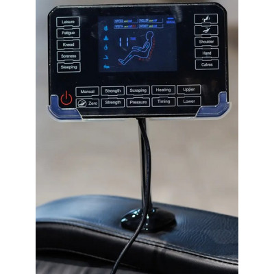 Массажное кресло MANZOKU HOKU BLACK-BROWN черно-коричневое для роста до 185см и весом до 130кг