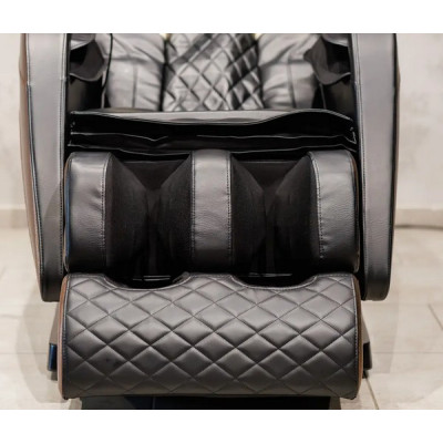 Массажное кресло MANZOKU HOKU BLACK-BROWN черно-коричневое для роста до 185см и весом до 130кг
