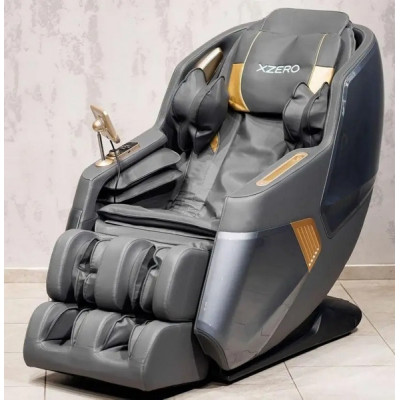 Масажне крісло XZERO X22 SL Premium GRAY cіре для росту до 190см та вагою до 130кг