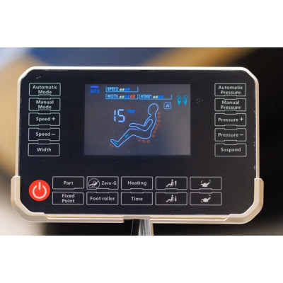 Масажне крісло XZERO X22 SL Premium GRAY cіре для росту до 190см та вагою до 130кг