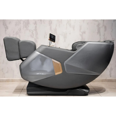 Масажне крісло XZERO X22 SL Premium GRAY cіре для росту до 190см та вагою до 130кг