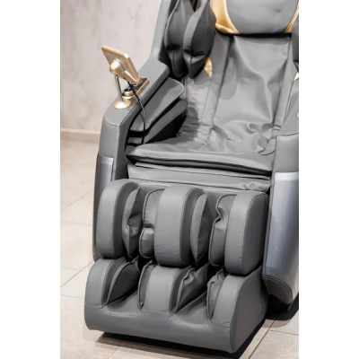 Масажне крісло XZERO X22 SL Premium GRAY cіре для росту до 190см та вагою до 130кг
