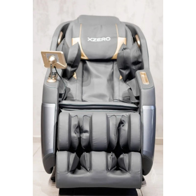 Масажне крісло XZERO X22 SL Premium GRAY cіре для росту до 190см та вагою до 130кг